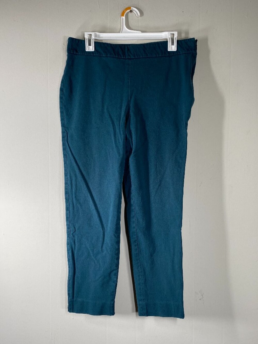 Talbots Chatham Ankle Dress Pants Women's 12 Mid Rise Teal Office Career